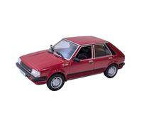 YLQERZ 1 43 Mazda 323 Familia 1980 Modelo De Coche Rojo Aleación Fundida Mesa De Arena Juguete Decorativo Miniatura De Colección