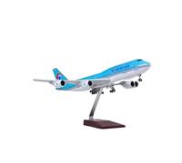 YLQERZ Aviones metálicos en Miniatura 1/160 para Avión De Pasajeros Civil Coreano B747-8 Modelo Avión con Tren Aterrizaje con Luz LED Modelo Avión para Colecciones(No Light)