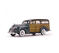 YLQERZ Aviones metálicos en Miniatura 1:18 Chevrolet Woody Surf Car 1939 Modelo De Coche De Aleación Fundida A Presión Realista Acabado Negro para Colecciones