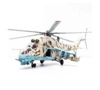 YLQERZ Aviones metálicos en Miniatura Helicóptero Mi-24 Afganistán 1986 Escala 1:72 Modelo Aleación Fundida A Presión Exhibición Estática Colección Recuerdos para Colecciones
