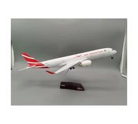 YLQERZ Aviones metálicos en Miniatura Modelo A Escala 1:85 del Avión De Resina Air Mauritius 350 (2025) Colección Decoración Exhibición Juguetes para Colecciones(with Light)