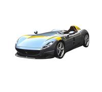 YLQERZ Ferrari Monza SP1 Coche Deportivo 1:18 Modelo Aleación Fundida A Presión Ideal como Recuerdo Coleccionable Adultos Miniatura De Colección(Silver)