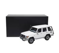 YLQERZ Modelo De Coche A Escala 1/18 Toyota Land Cruiser76 Modelo De Coche De Aleación Completo Blanco Escena Temática Todoterreno Decoración Miniatura De Colección