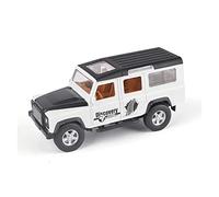 YLQERZ Modelo De Coche A Escala 1 32 Coche Miniatura Aleación Fundida Vehículo Todoterreno 7 Puertas Abiertas Juguetes Tirar hacia Atrás Colecciones Miniatura De Colección(White)