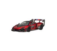 YLQERZ Modelo De Coche A Escala 1:64 McLaren Senna GTR Modelo De Coche De Aleación Rojo Metalizado Adornos De Escena De Garaje A Pequeña Escala Miniatura De Colección