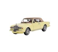YLQERZ Modelo De Coche A Escala 1:64 Modelo De Simulación De Aleación De Coche Clásico Convertible Rolls-Royce Corniche IV Miniatura De Colección(Yellow)