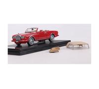 YLQERZ Modelo De Coche A Escala 1:64 Modelo De Simulación De Aleación De Coche Clásico Convertible Rolls-Royce Corniche IV Miniatura De Colección(Red 1)