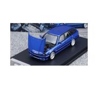 YLQERZ Modelo De Coche A Escala 1:64 para BMW E34 Serie 5 MK3 Touring Cubierta Frontal Modelo De Coche De Aleación para Decoración De Escena Garaje Miniatura De Colección(Blue)