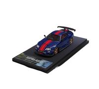 YLQERZ Modelo De Coche A Escala 1/64 para Toyota Supra A80Z Coche Modificado Modelo Fundición Presión Chasis Metal Exhibición Acrílico Adornos Colección Miniatura De Colección(Blue 1)