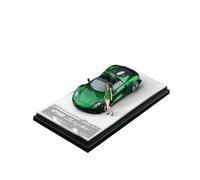 YLQERZ Modelo De Coche A Escala Adornos De Colección De Metal Fundido A Presión para El Superdeportivo Porsche 918 Spyder A Escala 1/64 Miniatura De Colección(Green 2)