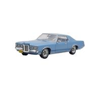YLQERZ Modelo De Coche A Escala Adornos De Fundición De Metal Estático Azul De Aleación para Pontiac Grand Prix SJ 1969 Escala 1:43 Modelo Coche Clásico Miniatura De Colección