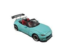 YLQERZ Modelo De Coche A Escala Adornos De Fundición De Metal para Mazda MX5 Convertible Escala 1:64 Modelo De Coche De Aleación Azul Miniatura De Colección