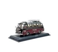 YLQERZ Modelo De Coche A Escala Autobús De Aleación S6 Fundido A Presión Escala 1/43 Colección para Adultos Adornos con Soporte Exhibición Color Negro Miniatura De Colección