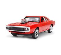 YLQERZ Modelo De Coche A Escala para Dodge Challenger 1 32 Coche En Miniatura De Aleación Metal Duro Vehículo Clásico Colección Regalos Niños Miniatura De Colección(Rojo)