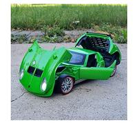 YLQERZ Modelo De Coche A Escala para Lamborghini Miura JOTA V12 1 32 Modelo Coche Deportivo Aleación con Sonido Luz Colección Juguetes Regalo Niños Miniatura De Colección(Verde)