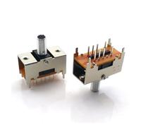YLQUXEUV 10pcs/Lot TS-23E02 Toggle Switch AT10 Double Reset Four Fixed Feet Lever Switch Vintage Radio Switch 8Pin Toggle Reset Switch