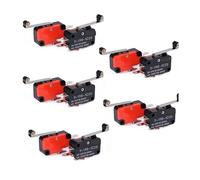 YLQUXEUV 10PCS Microswitch Long Lever AC 250V 15A V-156-1C25 SPDT Roller Lever MicroSwitch