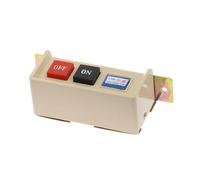 YLQUXEUV 1Pcs LAK-10 ON/Off Start Stop Flush Mounted Push Button Switch AC 380/220V 10A Sewing Machine Switch