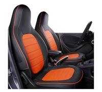 Ylrng Funda De Asiento Coche con Volante A La Izquierda Poliuretano Orificio para Smart para 453 para Fortwo 2019 Delanteros Traseros(Red)