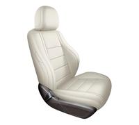 Ylrng para A6 para C7 para Avant 2012 Fundas De Asiento Coche Juego Completo Cobertura Completa PU Delanteros Traseros(White 1pcs)
