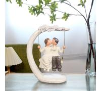 YLSMILE Wedding Gifts for her from Husband Romantic Wedding Gifts for Couple Wife Parents 9 Inch Hand Painted Together Love Couple Figurin