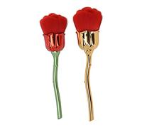 YLSZHYR 2 Cepillos para Polvo de Uñas en Forma de Rosa para Uñas Acrílicas, Removedor de Polvo, Cepillo Limpiador, Cepillo de Maquillaje, Colorete, Cepillo Suave para Eliminación de Polvo, Manicura, H