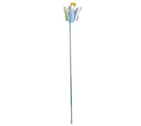 YLSZHYR Cat Teasing Stick Telescópico Alivio del Aburrimiento Interactivo Atractivo Gatito Teaser Varita para Gatos de Interior Varita para Gatos Juguete de Plumas Diversión Interactiva Varita(Azul)