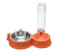 YLSZHYR Cuenco Doble para Mascotas, Antideslizante, para Gatos, Perros, Juego de Cuencos para Comida Y Agua con Dispensador de Agua Automático para Mascotas de Interior, Cuenco para Perros Mediano Y L