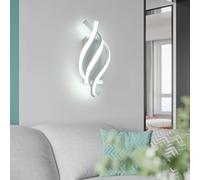 YLTLINK 28w lámpara de pared LED moderna, 3 LED modernas de aluminio, interior blancas en espiral creativa-1 pieza