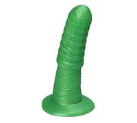 Ylva & Dite - Consolador G-Spot-Dildo & Prostatadildo Aria Apple Green/Silicona Dildo & Strapon & Analdildo para mujeres y hombres - 16,5 cm de largo, Max Ø 4,2 cm, Verde - Juguete sexual
