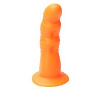 Ylva & Dite - Consolador G-Spot-Dildo & Prostatadildo Rhea naranja / silicona Dildo & Strapon & Dildo anal para mujeres y hombres - 17 cm de largo, diámetro máx. 4,4 cm, naranja - Juguete sexual