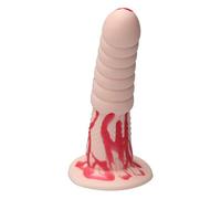 Ylva & Dite - Consolador G-Spot & Prostatadildo Aria Skin/Peach Red/Silicona/Dildo/Strapon & Analdildo para mujeres y hombres - 16,5 cm de largo, Max Ø 4,2 cm, Color Piel Rojo Peach - Juguete sexual