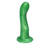 Ylva & Dite - Consolador G-Spot & Prostatadildo Kajsa Apple Green/Silicona Dildo/Strapon & Dildo anal para mujeres y hombres - 18 cm de largo, diámetro máx. 4,6 cm, verde - Juguete sexual