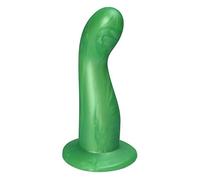 Ylva & Dite - Consolador G-Spot & Prostatadildo Leda Apple Green/Silicona Dildo/Strapon & Dildo anal para mujeres y hombres - 15,5 cm de largo, diámetro máx. 4,2 cm, verde - Juguete sexual