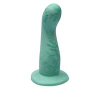 Ylva & Dite Consolador GSpot & Prostatadildo Leda SageFruit GreenSilicone DildoStrapon & Analdildo para mujeres y hombres 15,5 cm de largo, Max Ø 4,2 cm, Verde pastel Fruta Verde Juguete