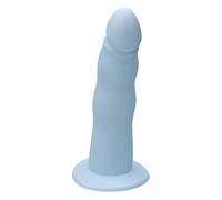 Ylva & Dite - Consolador natural Anteros Sky/Silicona Dildo/Strapon & consolador anal para mujeres y hombres - 18,5 cm de largo, diámetro máx. 4,3 cm, azul pastel - Juguete sexual