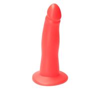 Ylva & Dite - Consolador natural Eros Bright Red/Silicona Dildo/Strapon & Dildo anal para mujeres y hombres - 17 cm de largo, diámetro máx. 4,2 cm, rojo claro - Juguete sexual