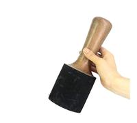 YLWX Mazo De Cuenco De Sonido Con Mango De Madera, Singing Bowl Malletclásico De Cuero De Percusión Accesorios Para Musicoterapia Mazo Para Cuenco Tibetano(M,E)