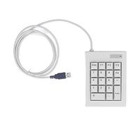 Ylwxzenith 18 Key Mechanical Numeric Keypad, USB Number Pad with Skid Pads, Splashproof, Key for Laptop Desktop PC, Business Industrial Use