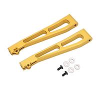 Ylwxzenith 2Pcs Aluminum Alloy Front Upper Suspension Arms for JLB 1/10 Car Truck Series, Durability, Reduce Vibration, Installation, Direct Replacement for Original Plastic Parts (Gold)