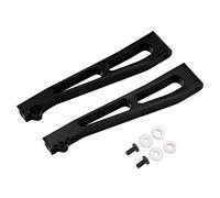 Ylwxzenith 2Pcs Aluminum Alloy Front Upper Suspension Arms for JLB 1/10 Car Truck Series, Durability, Reduce Vibration, Installation, Direct Replacement for Original Plastic Parts (Black)