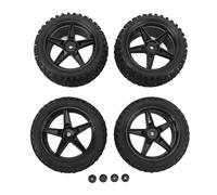 Ylwxzenith 4PCS 85mm RC Truck Wheels and Tires Set with 5 Star Rims for 1/10 RC Cars