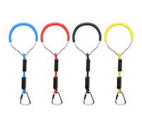 Ylwxzenith 4pcs Anillos de Gimnasia Multicolores para niños Multicolores para Juego al Aire Libre, Accesorio Deportivo de Escalada con manijas cómodas y Cuerdas de poliéster duramente de
