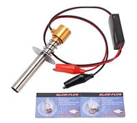Ylwxzenith 6 12V RC Car Kit with N4 Hot Plug Gasket, for Methanol Aircraft Car Model, Made of Aluminum Alloy Plastic, Simple, No Additional Needed (Gold)