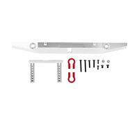 Ylwxzenith Aluminum Alloy Rear Bumper for 1/10 RC Climbing Cars, Simulation and Collision, to Install, Protected Rear, Compatible with MN999 90046 90047 103007 (Silver)