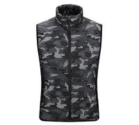 YLXD Camuflaje Chaleco Calefactable EléCtrico, Chaleco Térmico Eléctrico para Pareja, Temperatura Ajustable USB para Cámping Excursionismo Esquiar, 9 Lugares de Calentador Camouflage,2XL