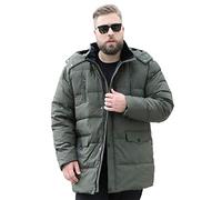 YLXD Chaqueta De Plumas con Capucha para Hombre Talla Grande Calor Grueso Manga Larga Encapuchado Chaquetas Acolchado Hombre Inverno Chaqueta Acolchada con Capucha A,5XL