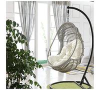 YLXD 90 * 120cm Silla Colgante Huevo Cojín, Columpio Colgante Silla Cojín Suave De Engrosamiento para Columpio Colgante,Silla Colgante Mimbre Hamaca Jardin(Kcolic Sin Silla Colgante)