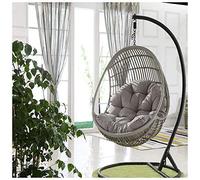YLXD Hamaca colgante con forma de huevo, cojín para asiento columpio colgante, cojín para silla con columpio suave antideslizante para colgar la hamaca, 90 x 120 cm (sin sillón colgante)