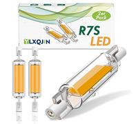 YLXQJIN LED R7S 78mm Regulable, Bombilla 10W Sustituye Halógena 80W (2 Unidades, Blanco Cálido)